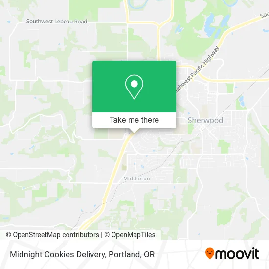 Midnight Cookies Delivery map