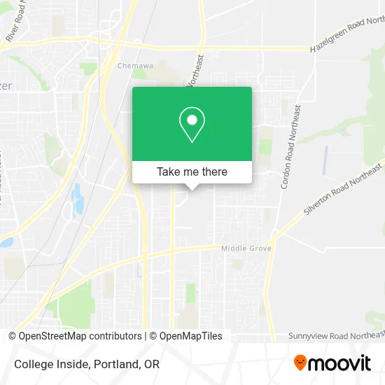 College Inside map