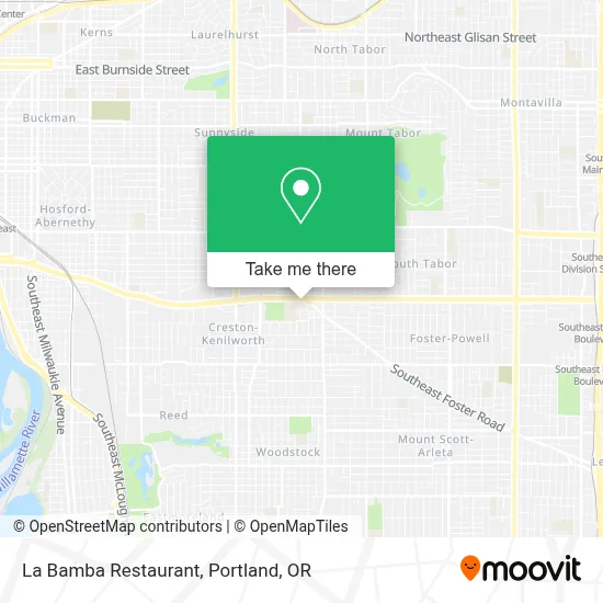 La Bamba Restaurant map