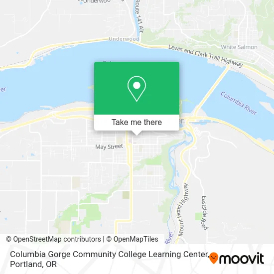 Columbia Gorge Community College Learning Center map