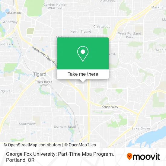 George Fox University: Part-Time Mba Program map