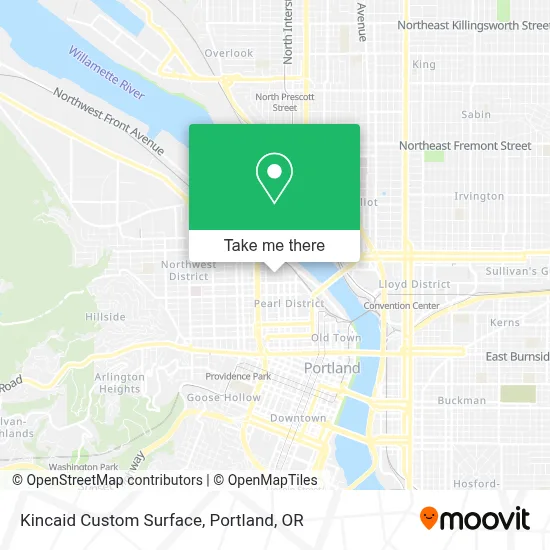 Kincaid Custom Surface map