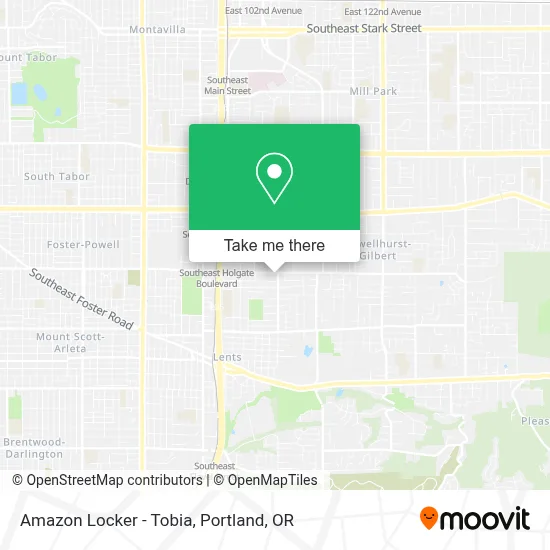Amazon Locker - Tobia map
