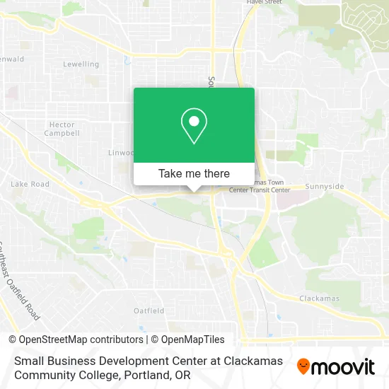Small Business Development Center at Clackamas Community College map