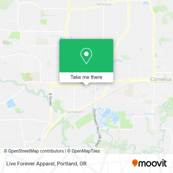 Live Forever Apparel map
