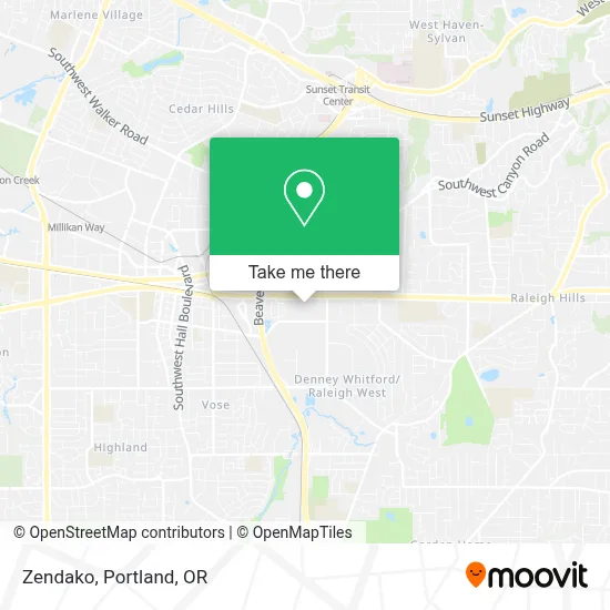 Zendako map