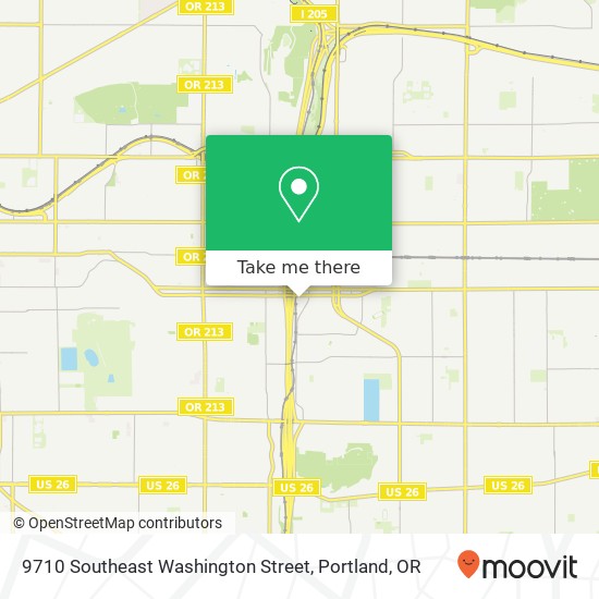 9710 Southeast Washington Street map