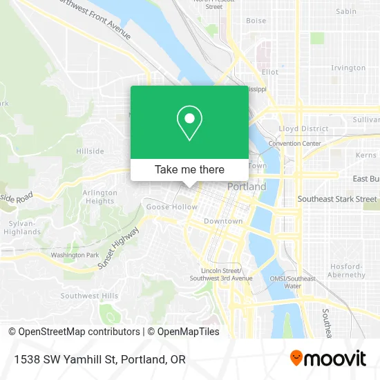 1538 SW Yamhill St map