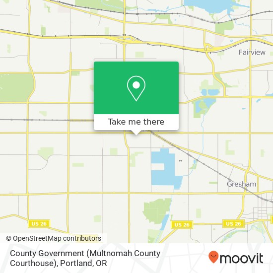Mapa de County Government (Multnomah County Courthouse)