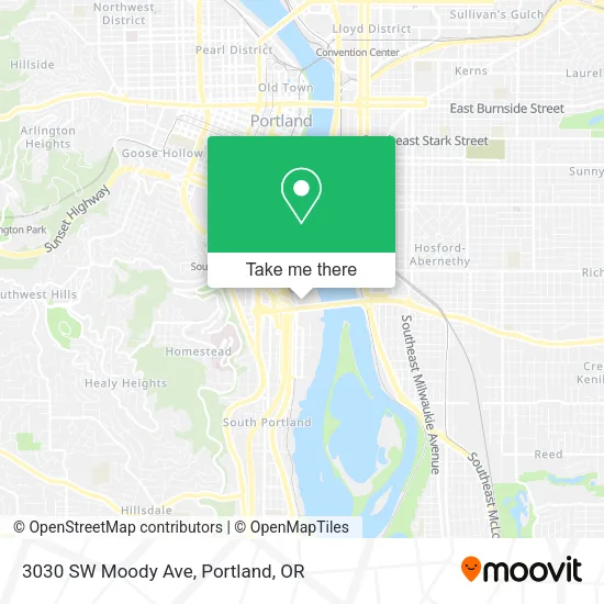 3030 SW Moody Ave map
