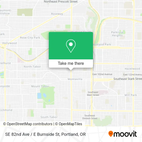 Mapa de SE 82nd Ave / E Burnside St