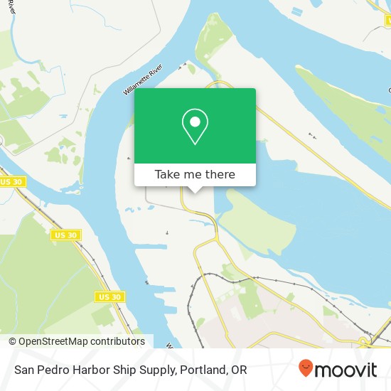 San Pedro Harbor Ship Supply map