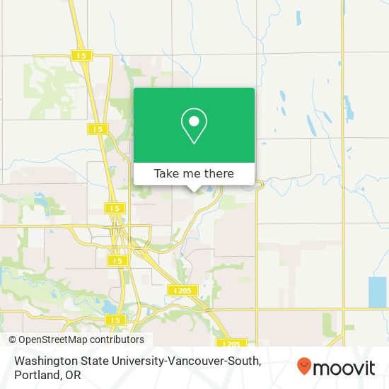 Mapa de Washington State University-Vancouver-South