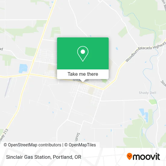 Sinclair Gas Station map