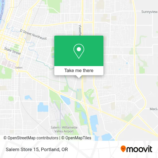 Salem Store 15 map