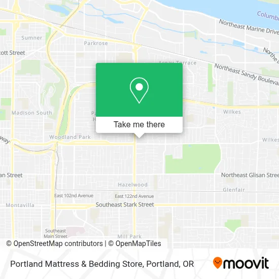 Portland Mattress & Bedding Store map