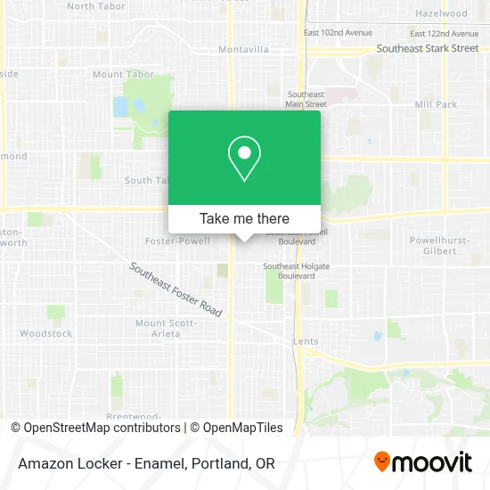 Amazon Locker - Enamel map