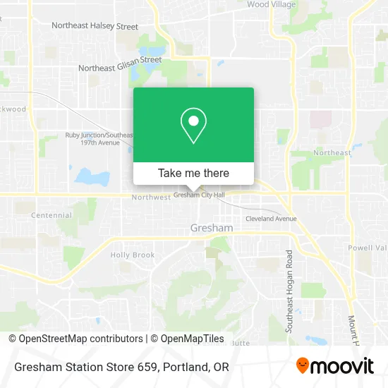Gresham Station Store 659 map