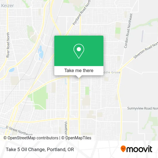 Take 5 Oil Change map