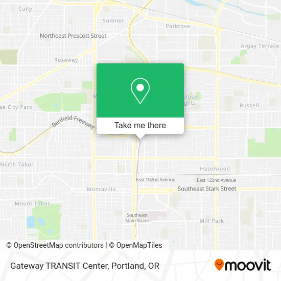 Gateway TRANSIT Center map