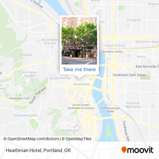 Heathman Hotel map