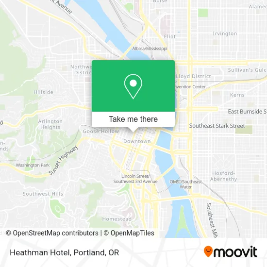 Mapa de Heathman Hotel