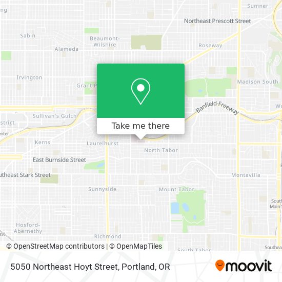 5050 Northeast Hoyt Street map