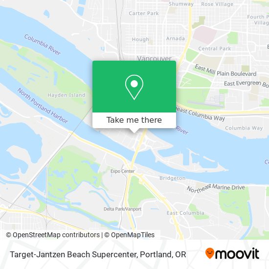 Target-Jantzen Beach Supercenter map