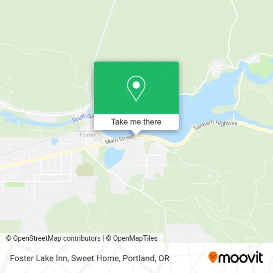Foster Lake Inn, Sweet Home map