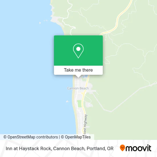 Inn at Haystack Rock, Cannon Beach map