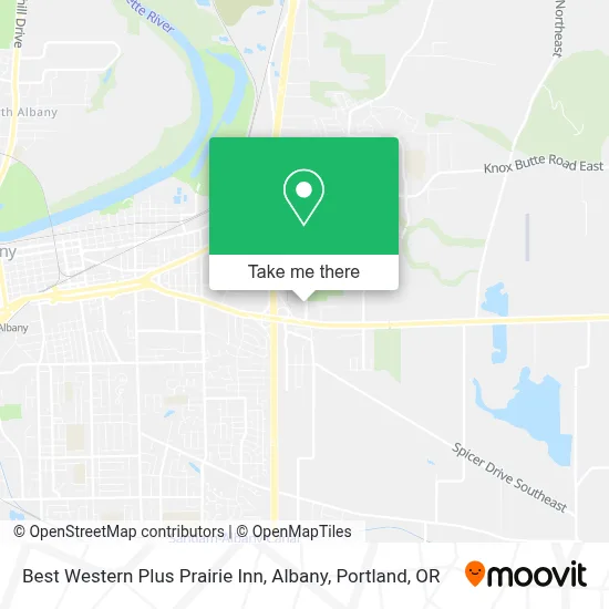 Best Western Plus Prairie Inn, Albany map