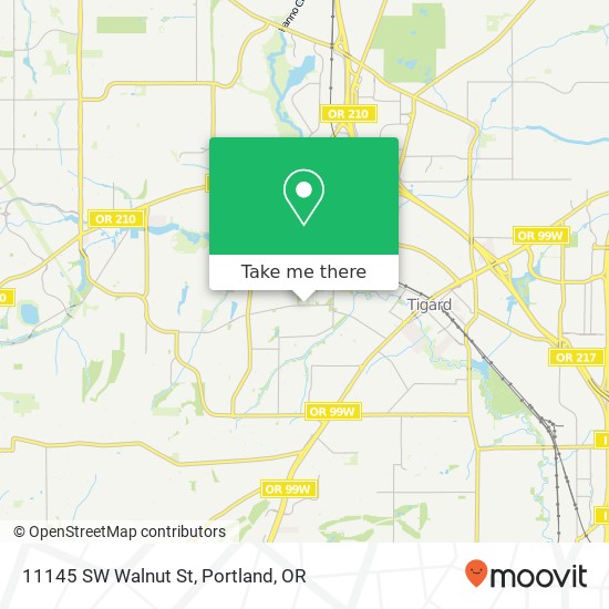 11145 SW Walnut St map