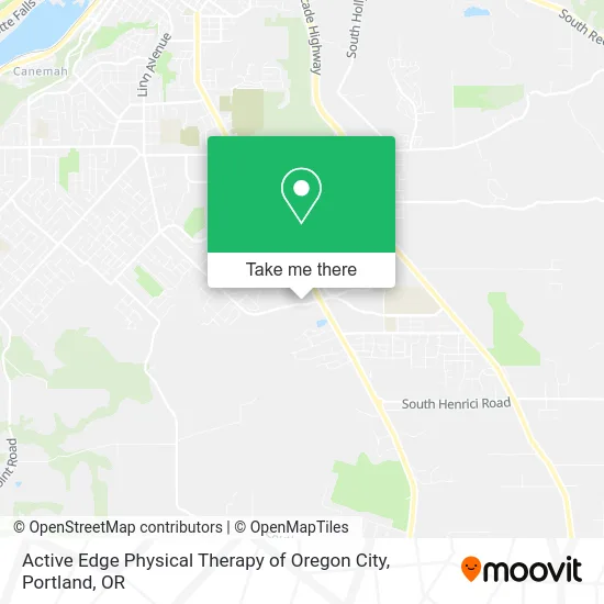 Active Edge Physical Therapy of Oregon City map