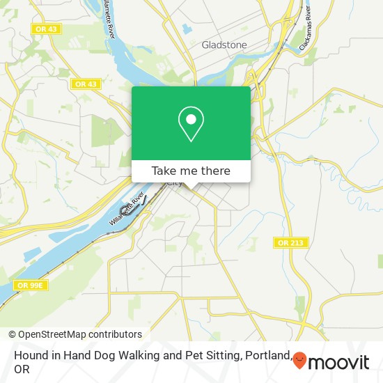 Hound in Hand Dog Walking and Pet Sitting map