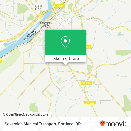 Sovereign Medical Transport map