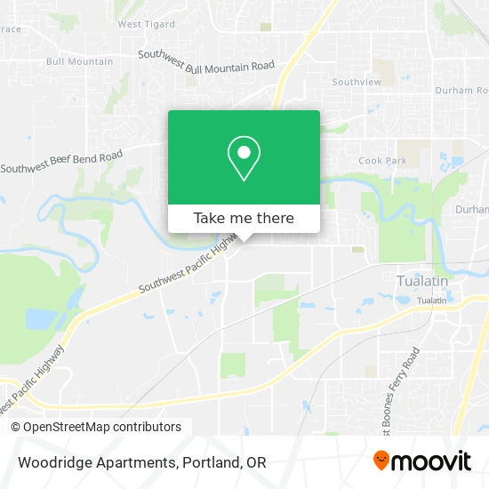 Mapa de Woodridge Apartments