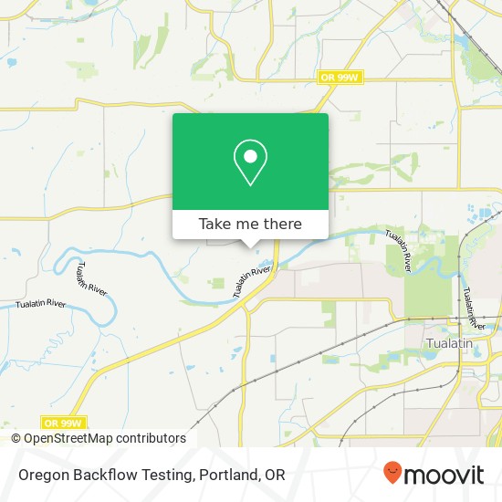 Oregon Backflow Testing map