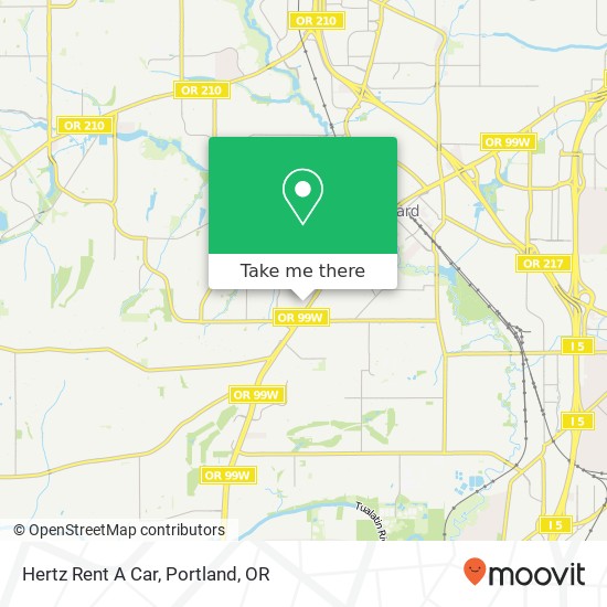 Mapa de Hertz Rent A Car