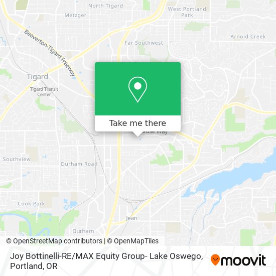 Joy Bottinelli-RE / MAX Equity Group- Lake Oswego map