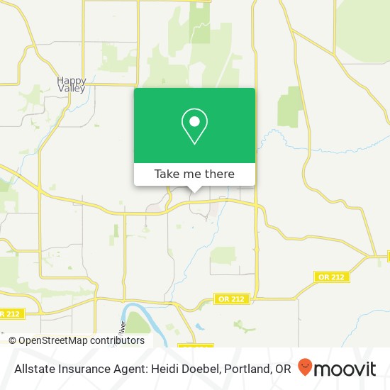 Mapa de Allstate Insurance Agent: Heidi Doebel