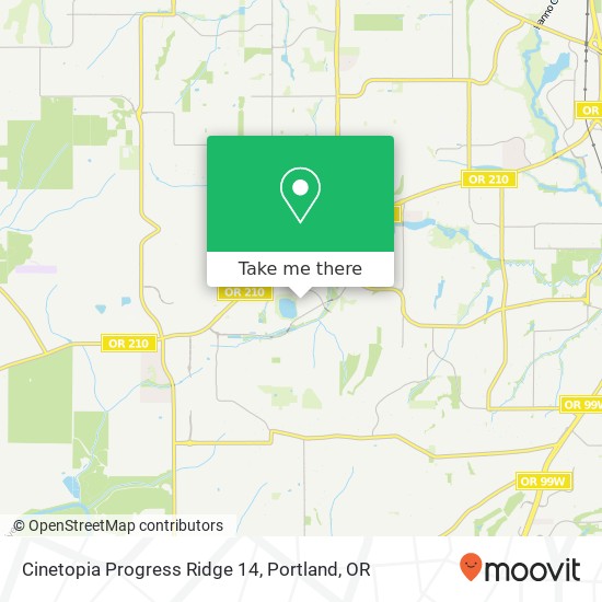 Mapa de Cinetopia Progress Ridge 14