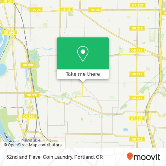 52nd and Flavel Coin Laundry map