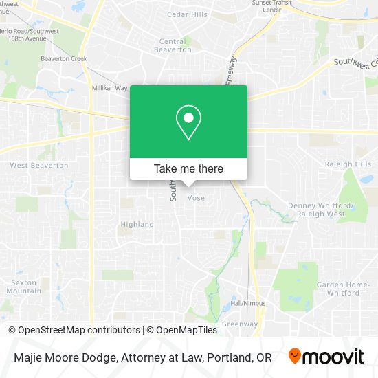 Mapa de Majie Moore Dodge, Attorney at Law