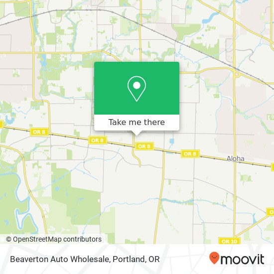 Mapa de Beaverton Auto Wholesale