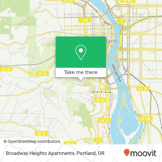 Broadway Heights Apartments map