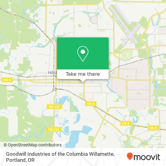 Goodwill Industries of the Columbia Willamette map