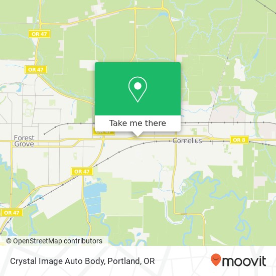 Mapa de Crystal Image Auto Body