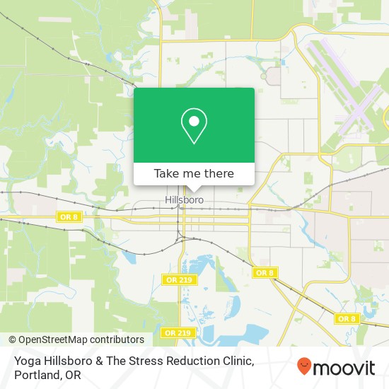 Yoga Hillsboro & The Stress Reduction Clinic map