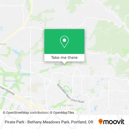 Pirate Park - Bethany Meadows Park map