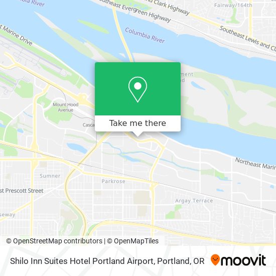 Mapa de Shilo Inn Suites Hotel Portland Airport